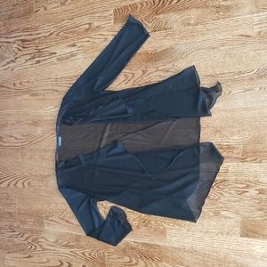 (S) Clientele Sheer Cardigan Flowy & Feminine Staple Accents Occasion